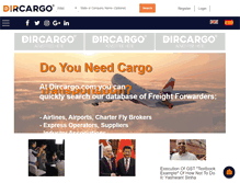 Tablet Screenshot of dircargo.com